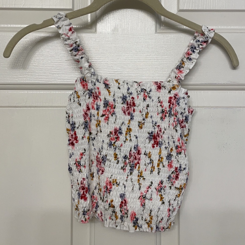 Crop top and high rise linen shorts set